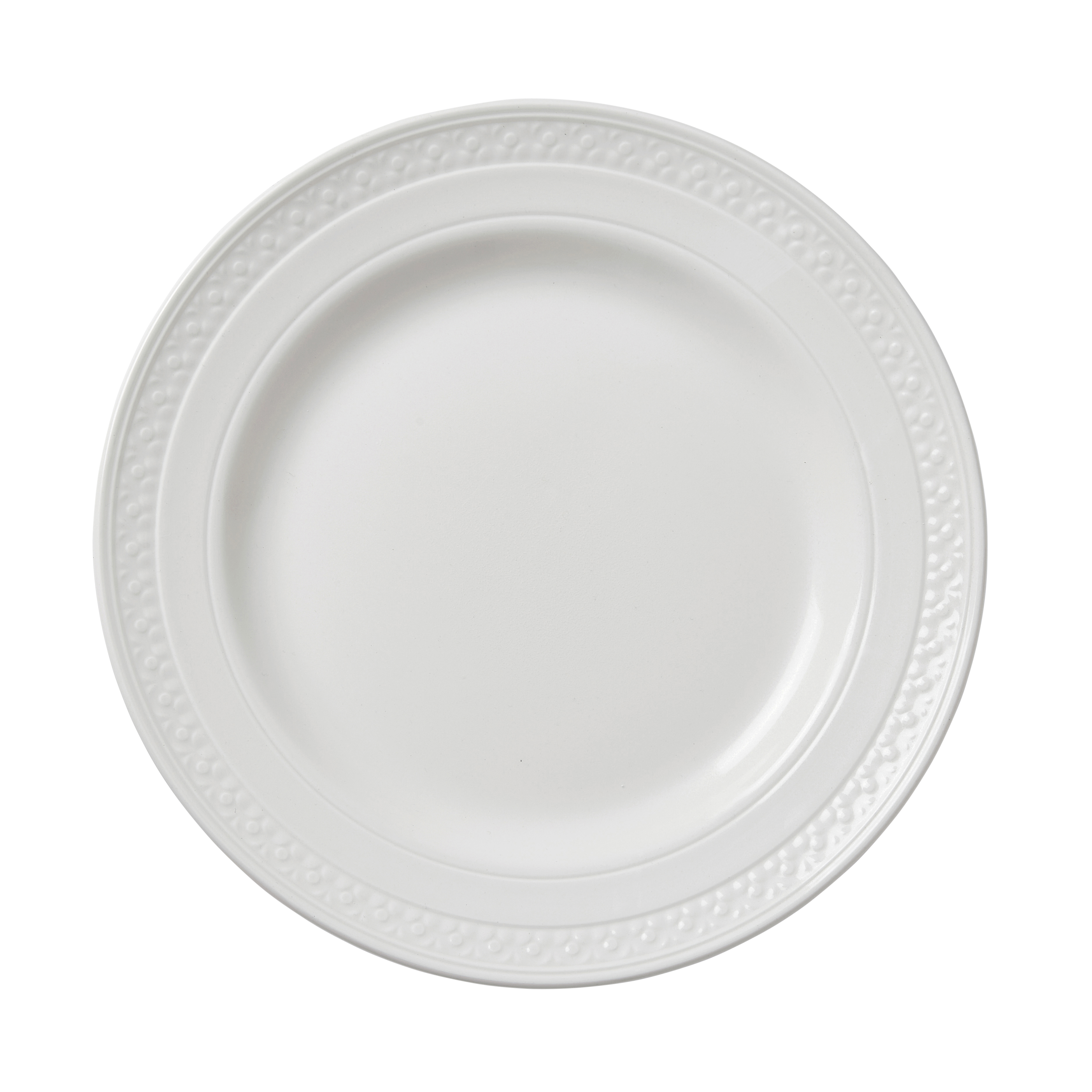 Bead Tallrik Flat Vit Ø25,5cm