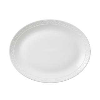 Bead Tallrik Oval Flat Vit Ø34,25cm