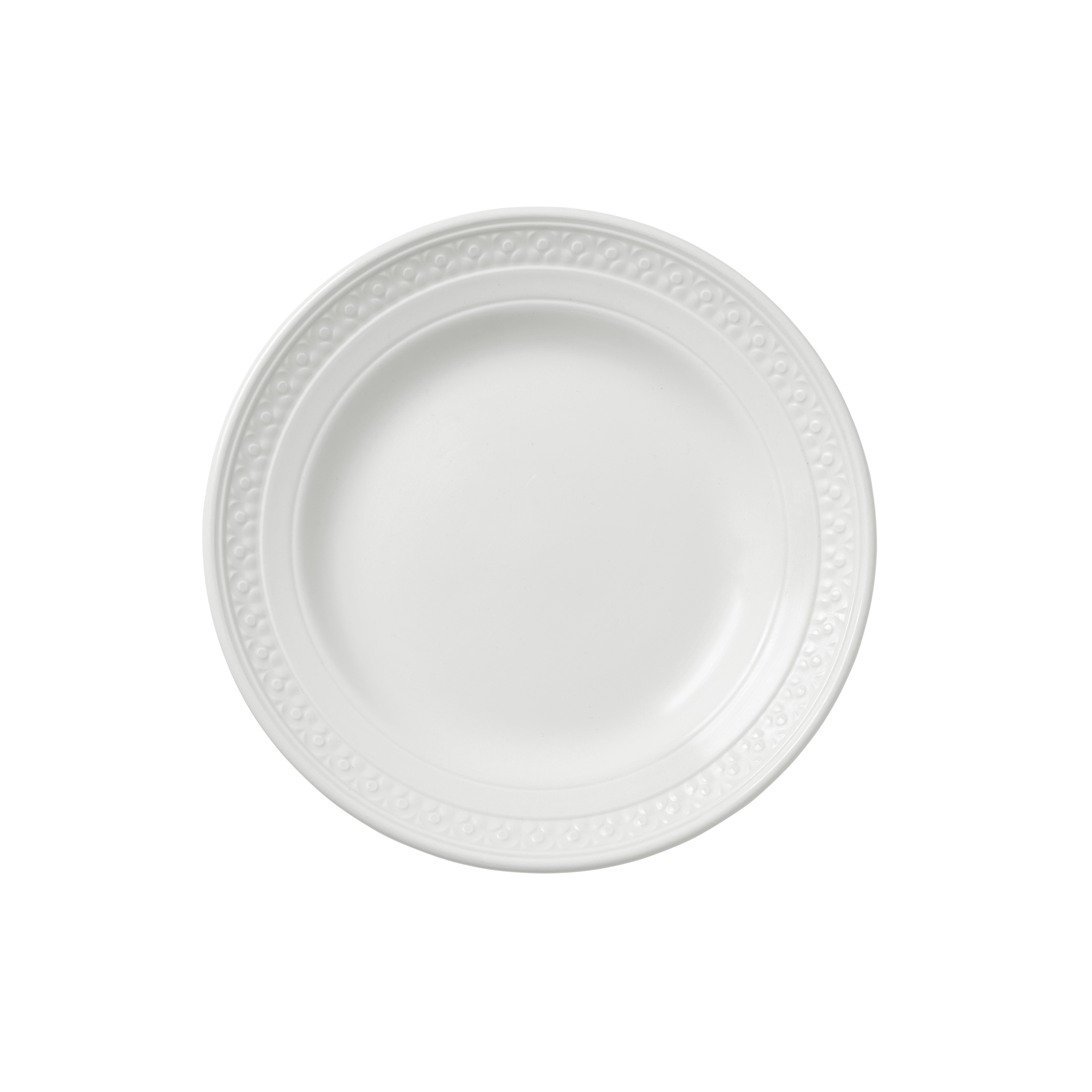 Bead Tallrik Djup Vit Ø24cm