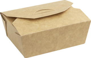 Box Kartong Bio Take away/Deli Brun 400ml