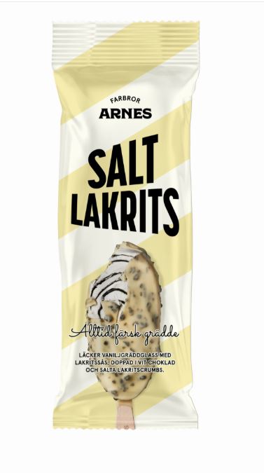 Glasspinne Farbror Arnes Saltlakrits