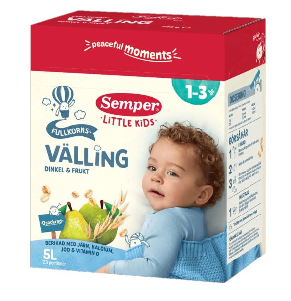 Fullkornsvälling Dinkel & Frukt 1-3 År