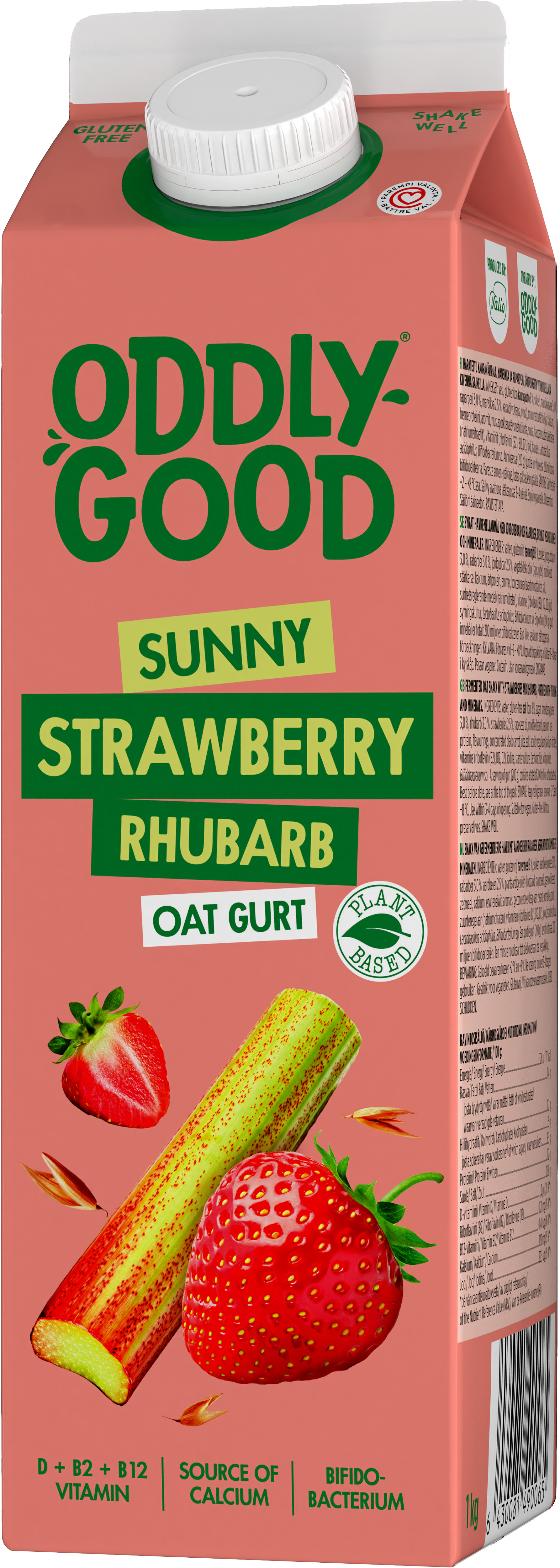 Havregurt Jordgubb & Rabarber Glutenfri