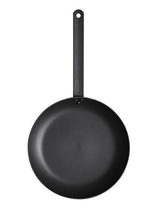 Stekpanna Kolstål Svart Ø28cm
