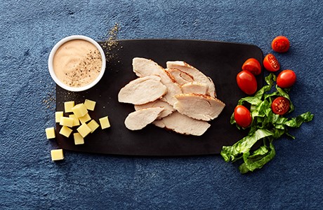 Kycklingfilé Stekt och Skivad