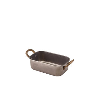 Vintage Ugnsform Mini Rostfri 14,5x9,5x4,5cm