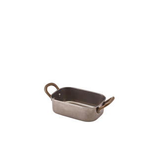 Vintage Ugnsform Mini Rostfri 12,5x8,5x3,75cm