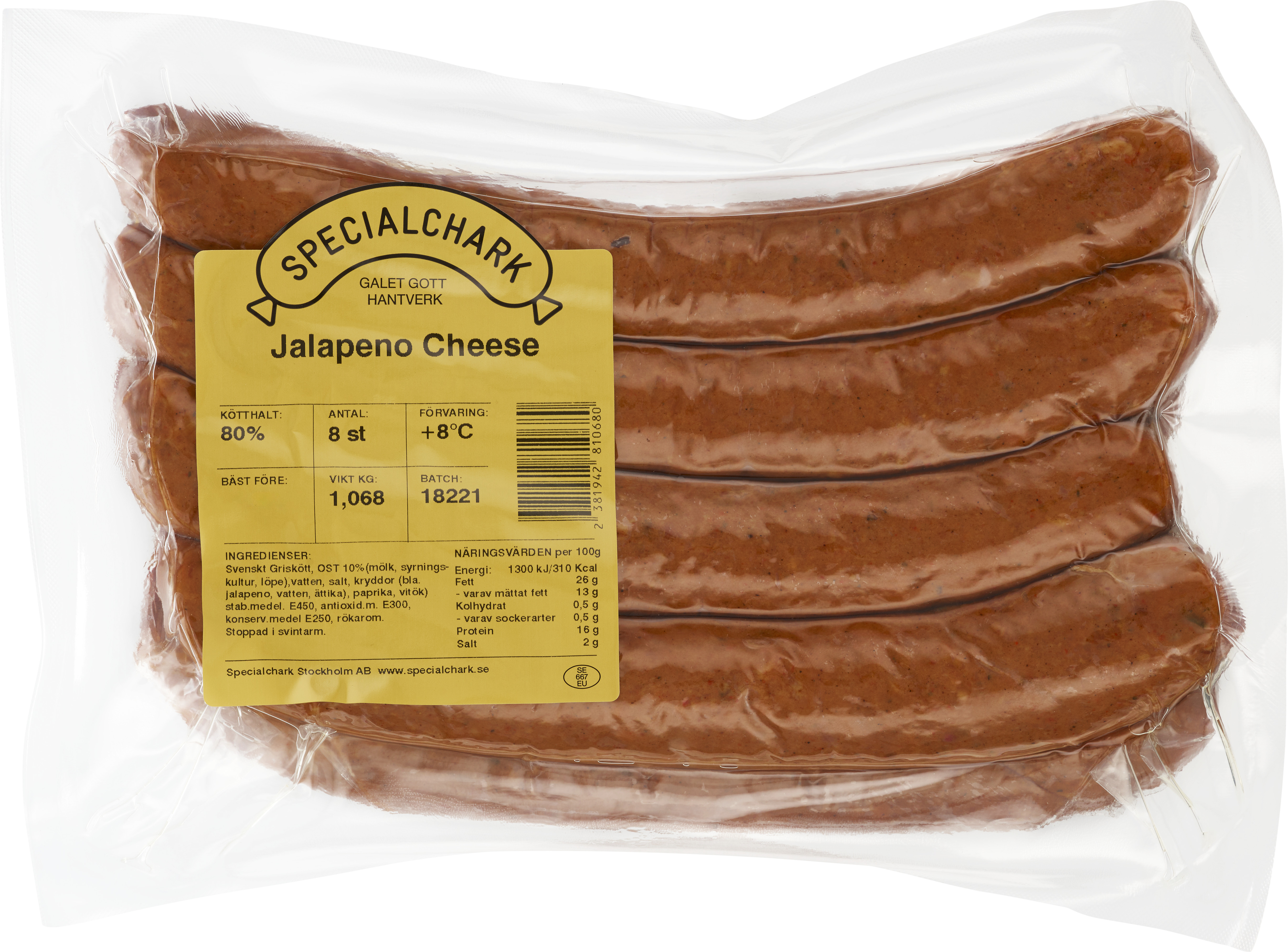 Korv Ost & Jalapeno 140g