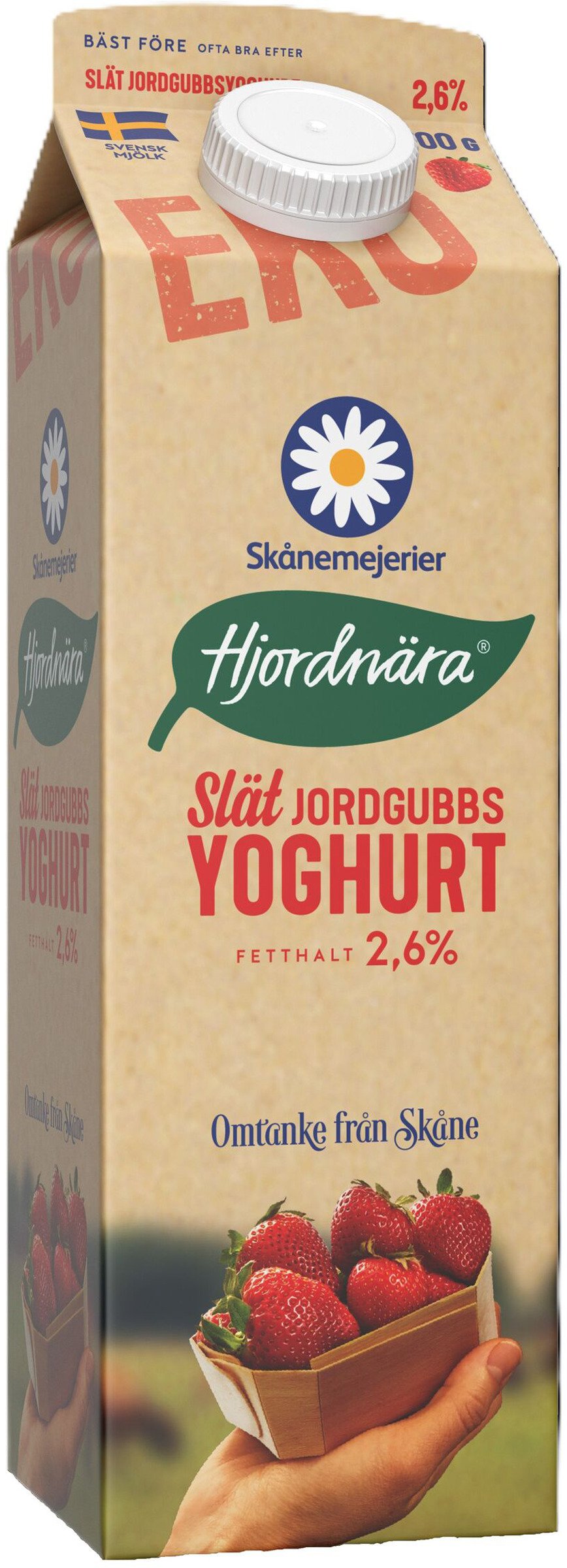 Slät Jordgubbsyoghurt 2,6% EKO KRAV