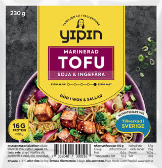 Tofu Marinerad med Soja & Ingefära