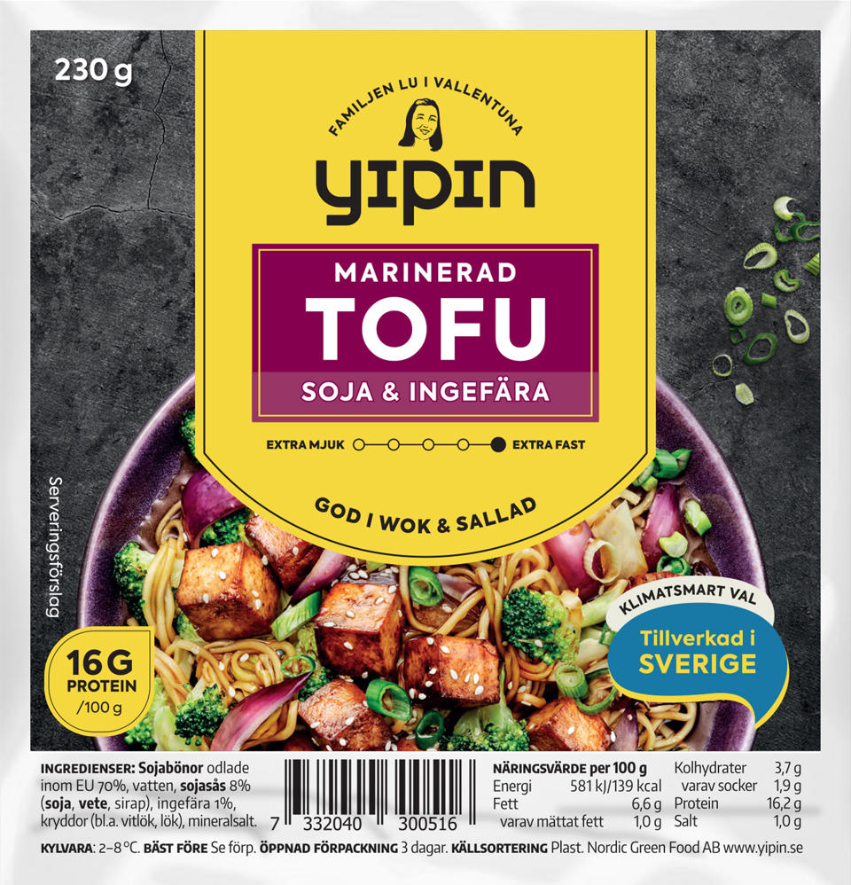 Tofu Marinerad med Soja & Ingefära