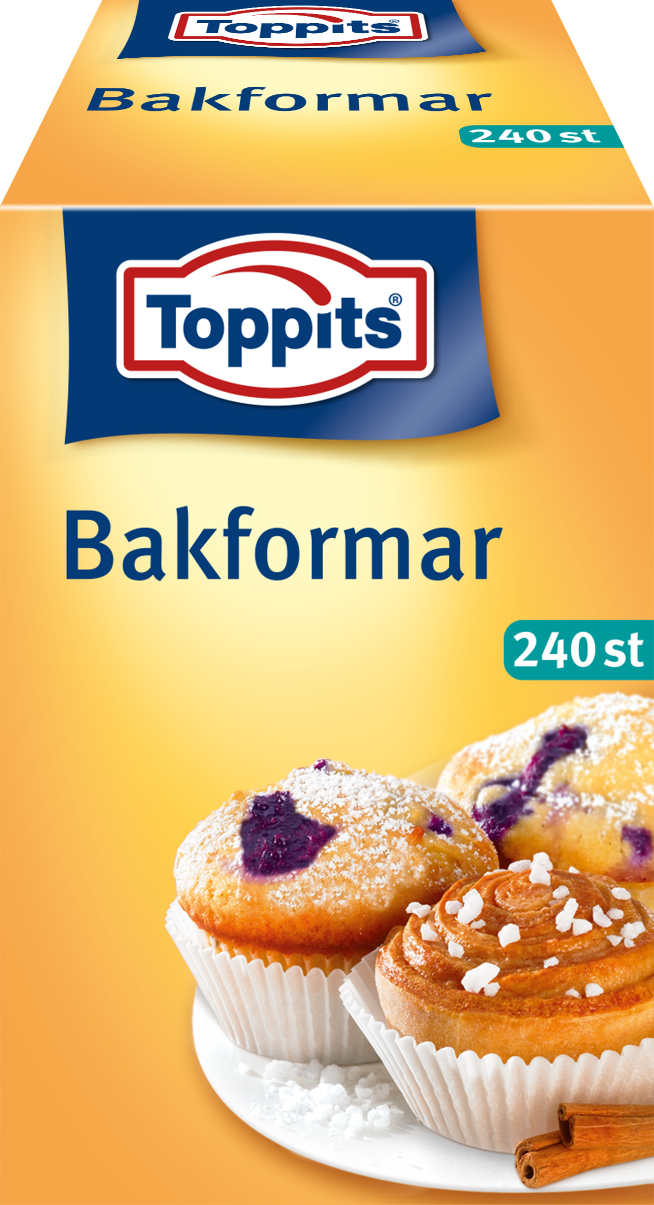 Bakform Fettbeständigt papper 50x25mm vit