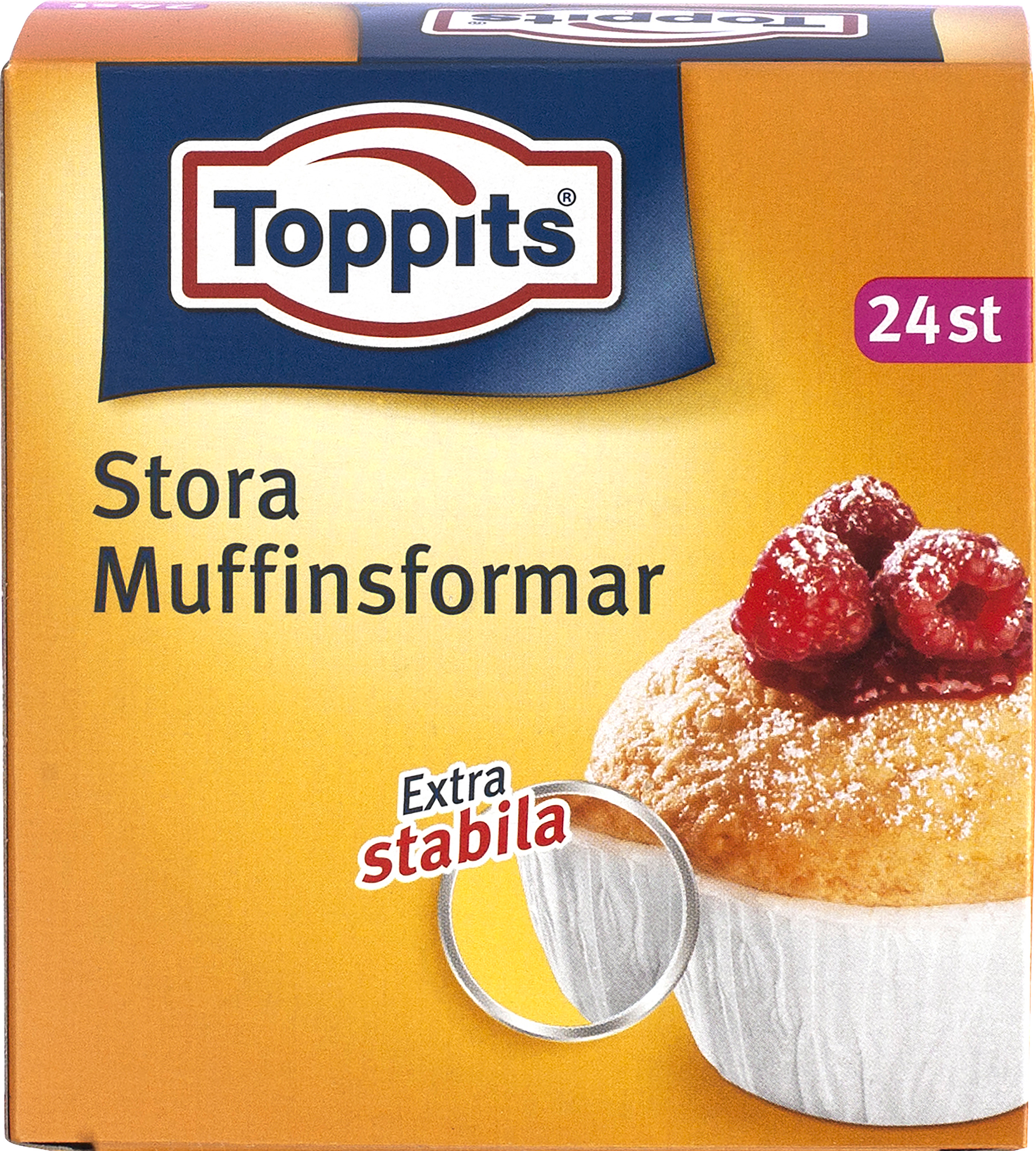 Muffinsform Stor Fettbeständigt papper Vit 60mm