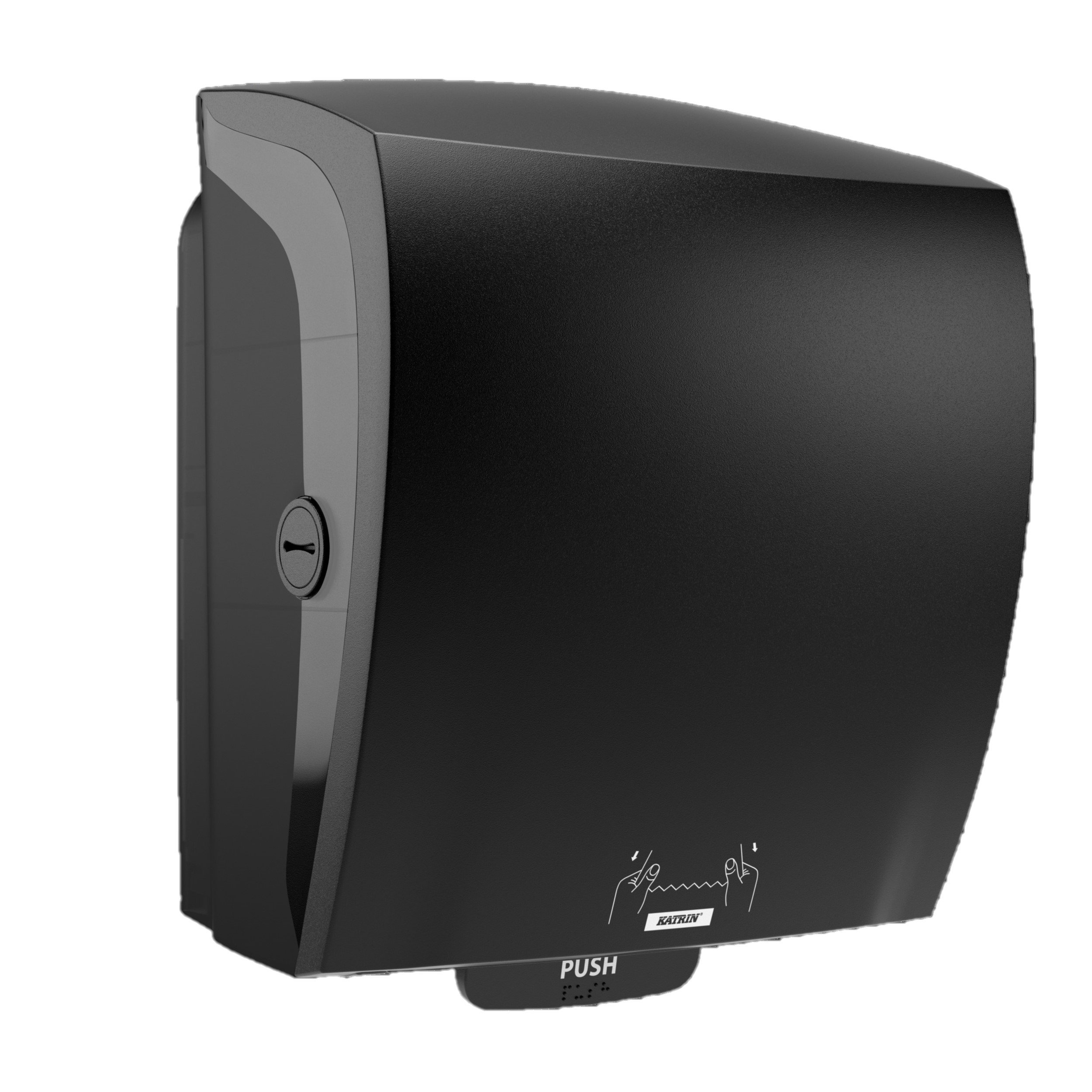 Dispenser Torkrullar System Svart