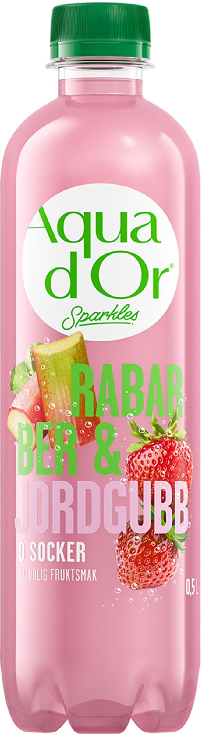 Aquador Rabarber Jordgubb PET