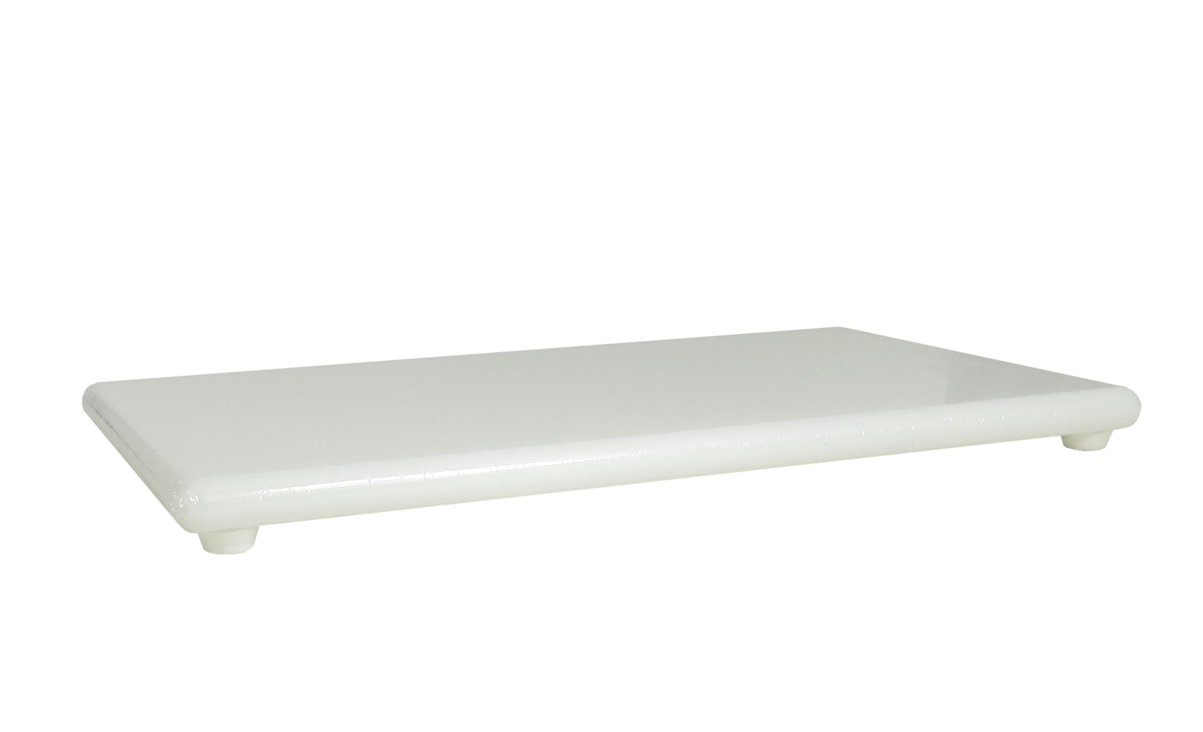 Skärbräda med Fötter Plast Vit 50x25x1,5cm