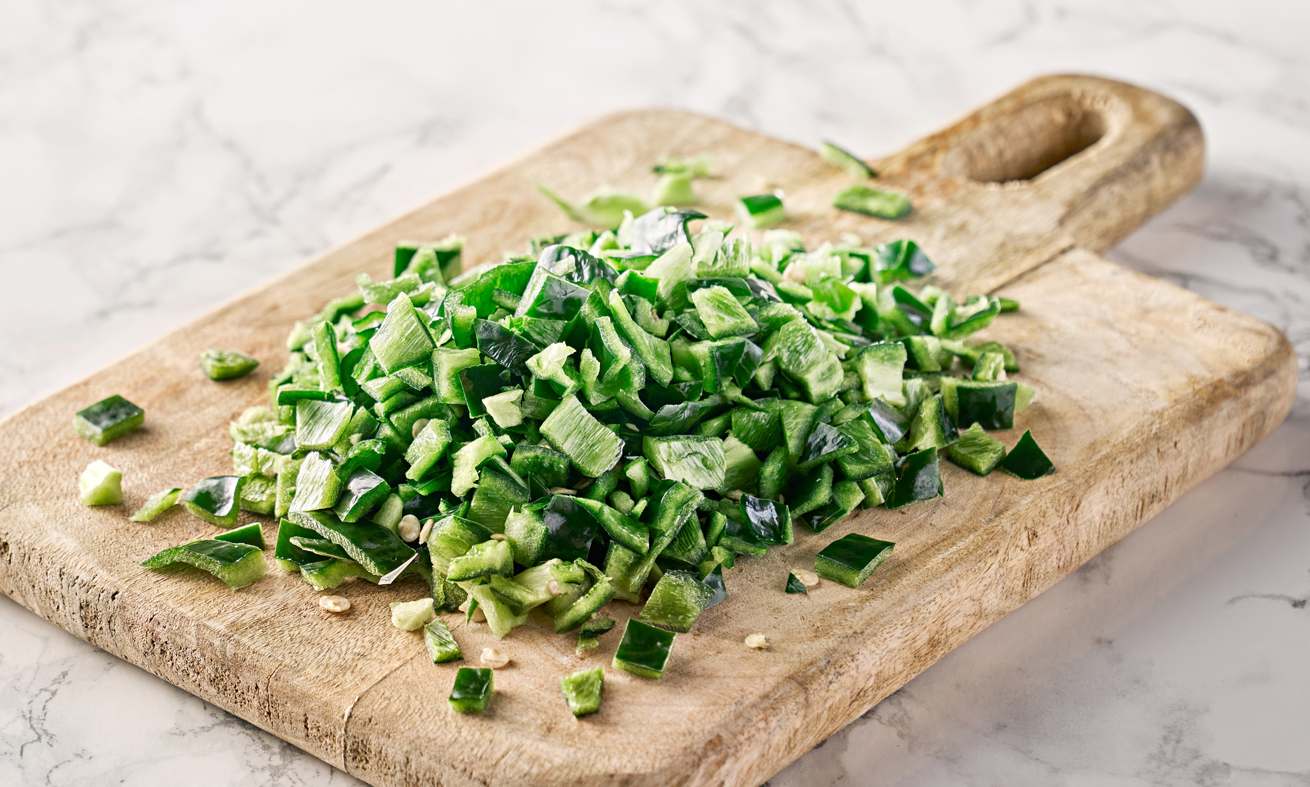 Peppar Poblano Tärnad 10x10mm