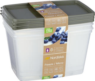 Frys/Micro Förvaringsburk 1,2L ECO 3-pack