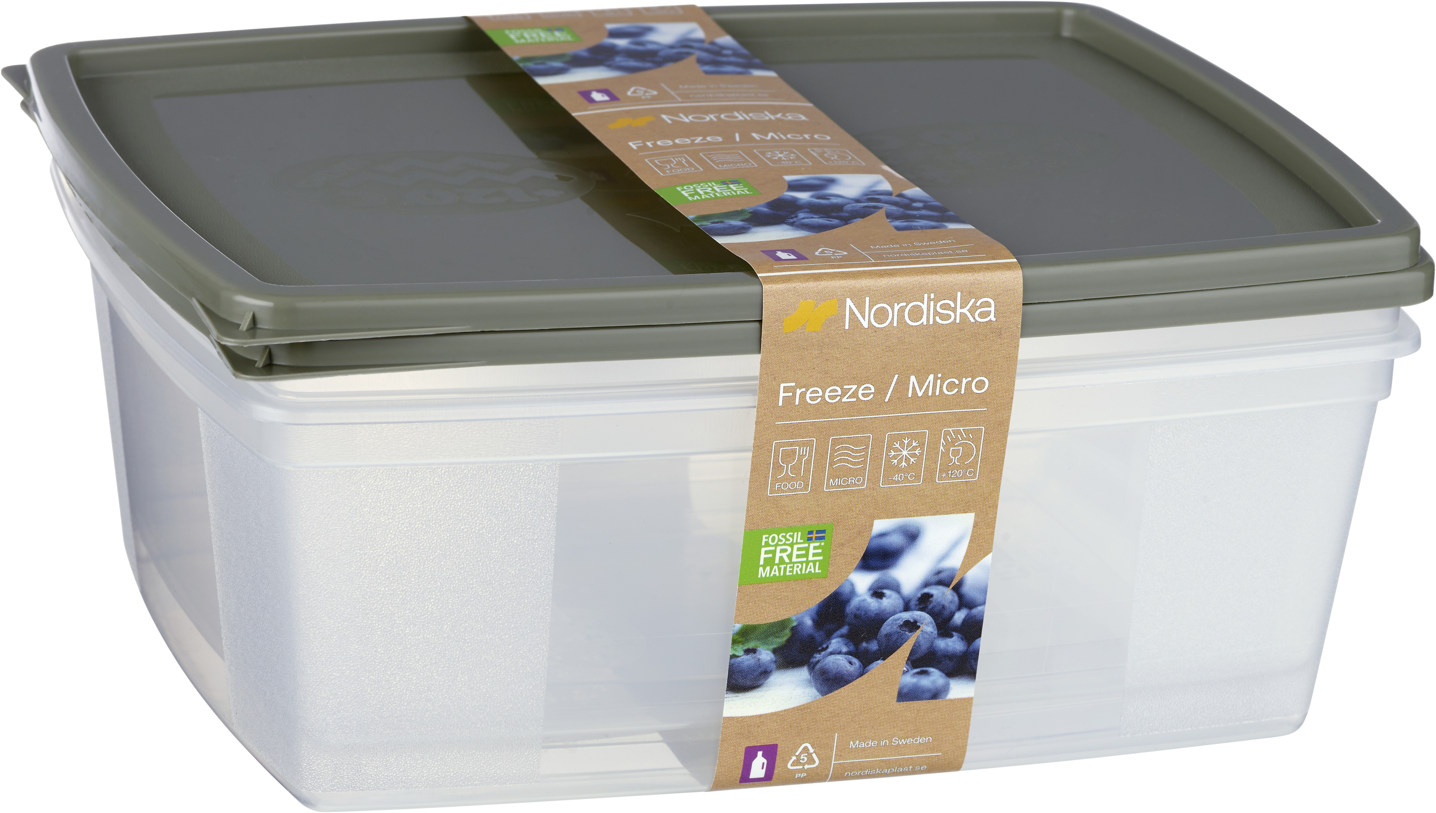 Frys/Micro Förvaringsburk 2,5L ECO 2-pack