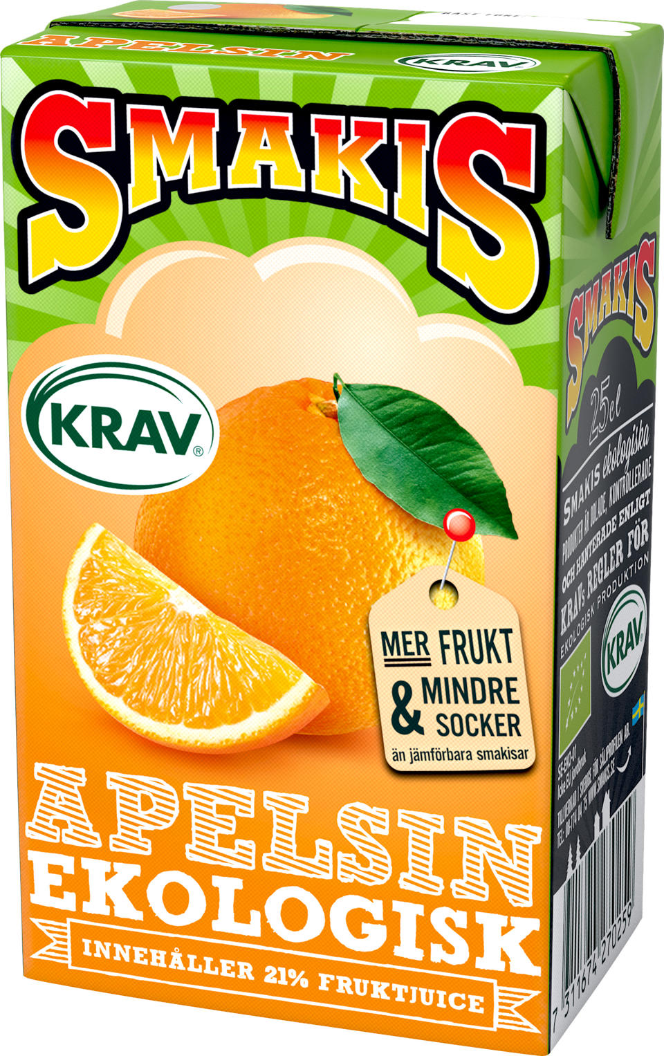 Smakis Apelsindryck EKO KRAV