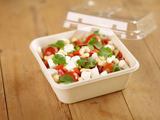 Box Bagasse 900ml Brun Classic Rectangular