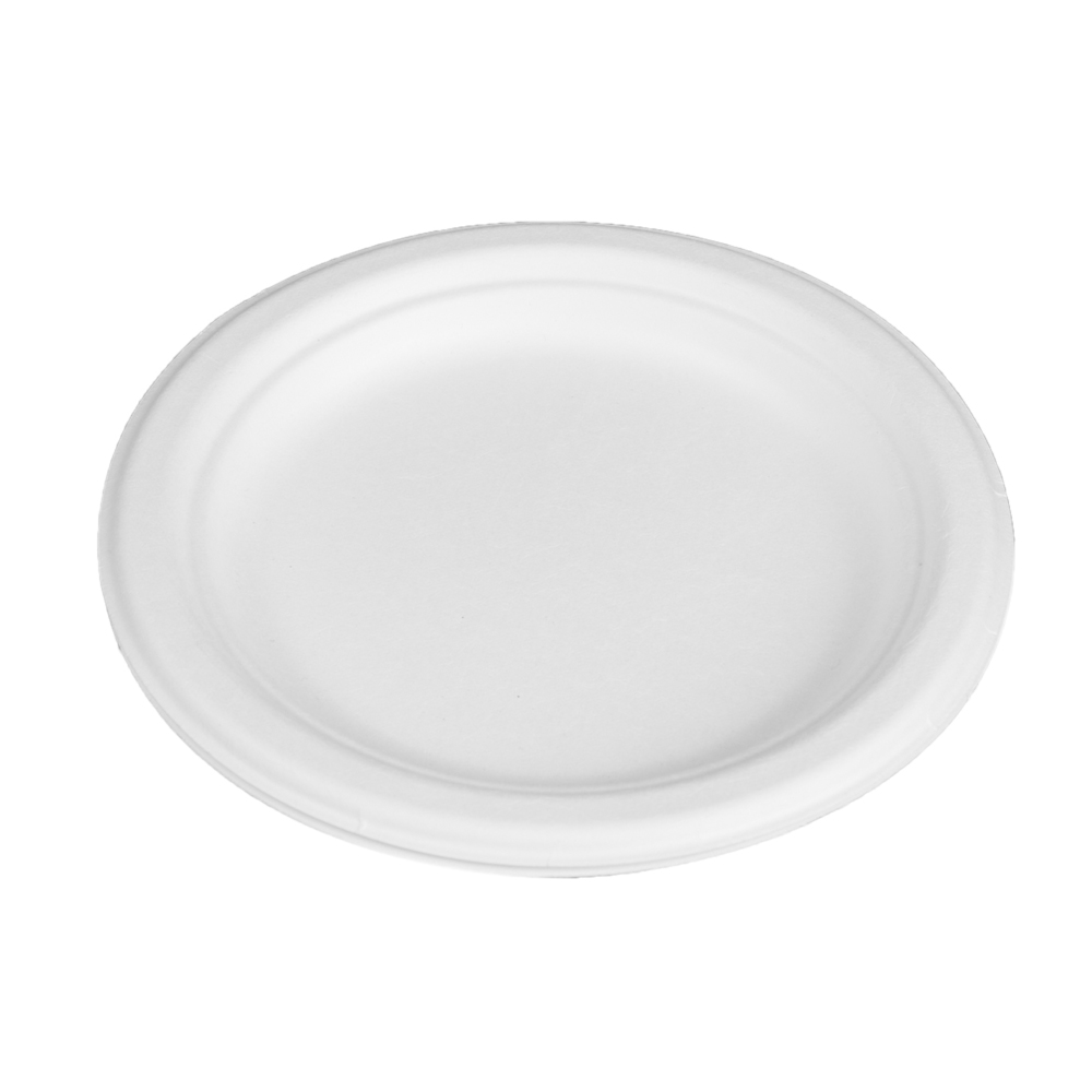 Tallrik Bagasse 18cm VIt