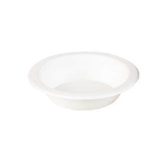 Tallrik Djup Bagasse 17,5cm Vit