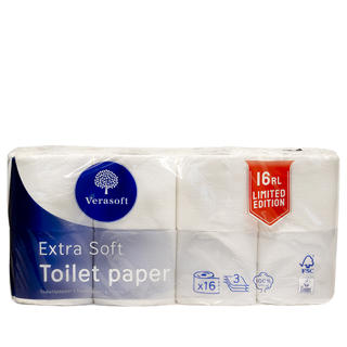 Toalettpapper Extra Mjukt 3-lag 16-pack