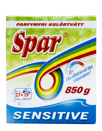 Tvättmedel Pulver Kulör Parfymfri Sensitive
