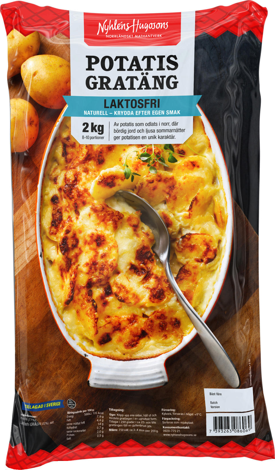 Potatisgratäng laktosfri