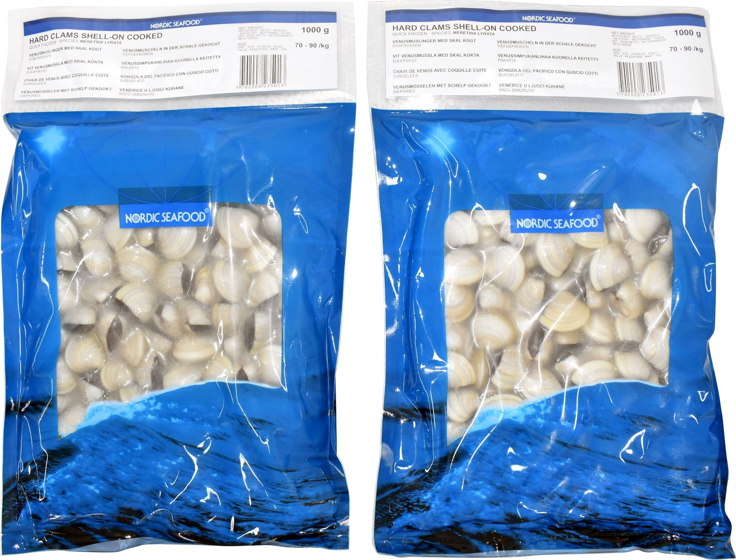 Vongolemussla med Skal Kokt