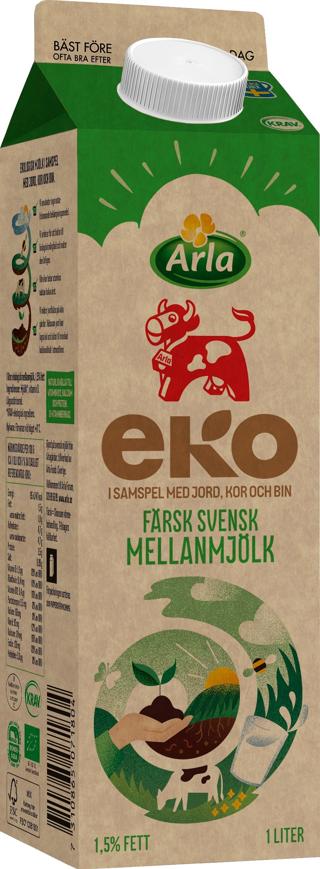 Mellanmjölk 1,5% EKO KRAV