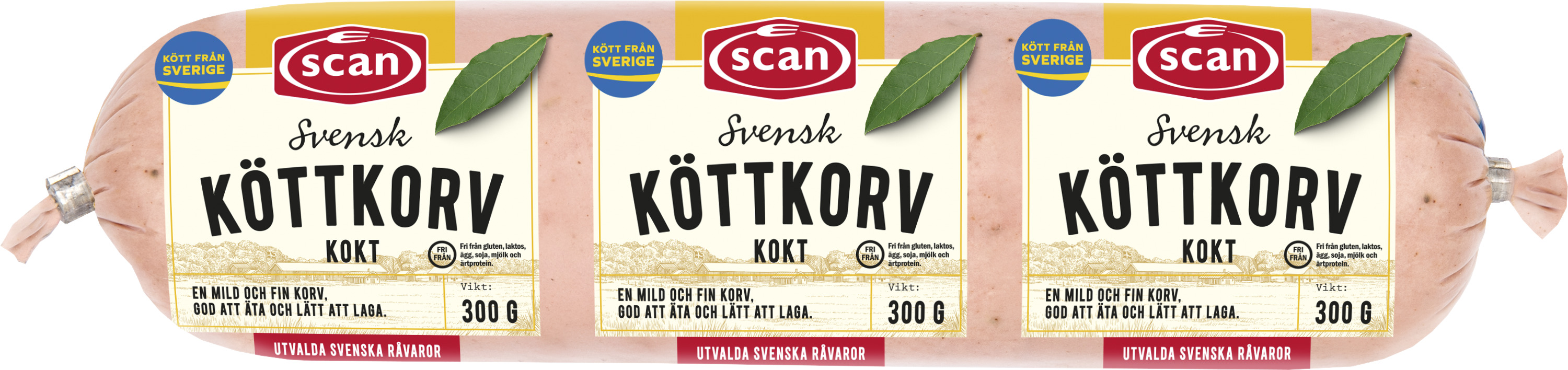 Köttkorv Kokt Sverige
