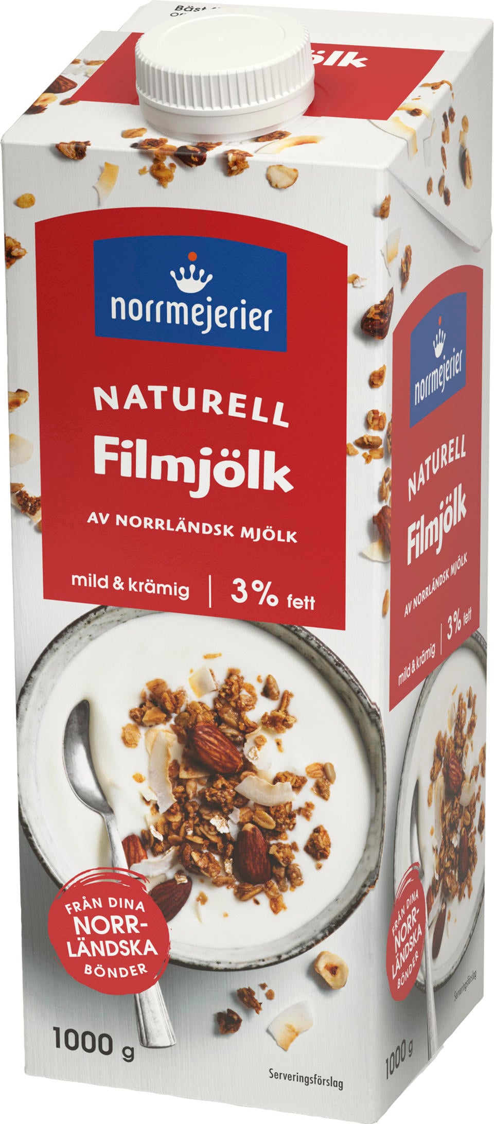 Filmjölken 3% skruvkork