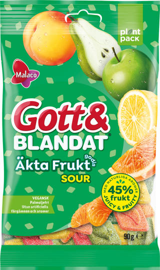 Gott & Blandat Äkta Fruktgodis Sour