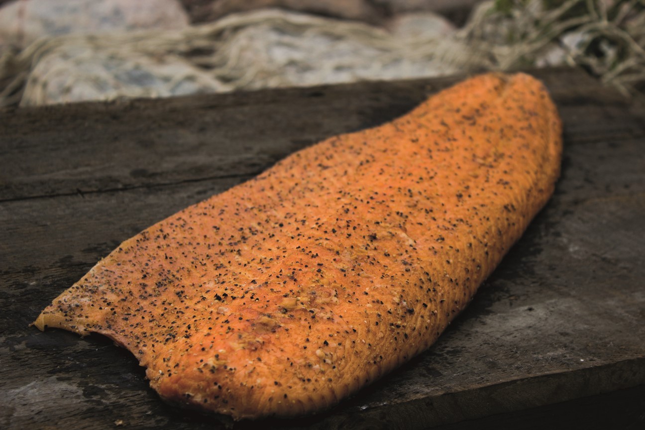 Laxfilé Varmrökt Citronpeppar ASC