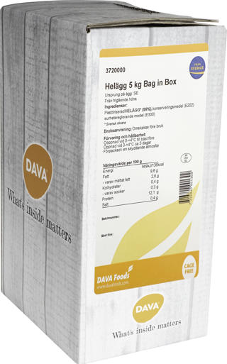 Ägg Hela Flytande Bag in Box