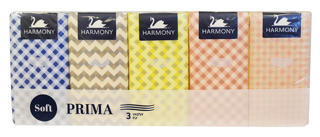 Pappersnäsdukar Harmony Prima 10x10-pack