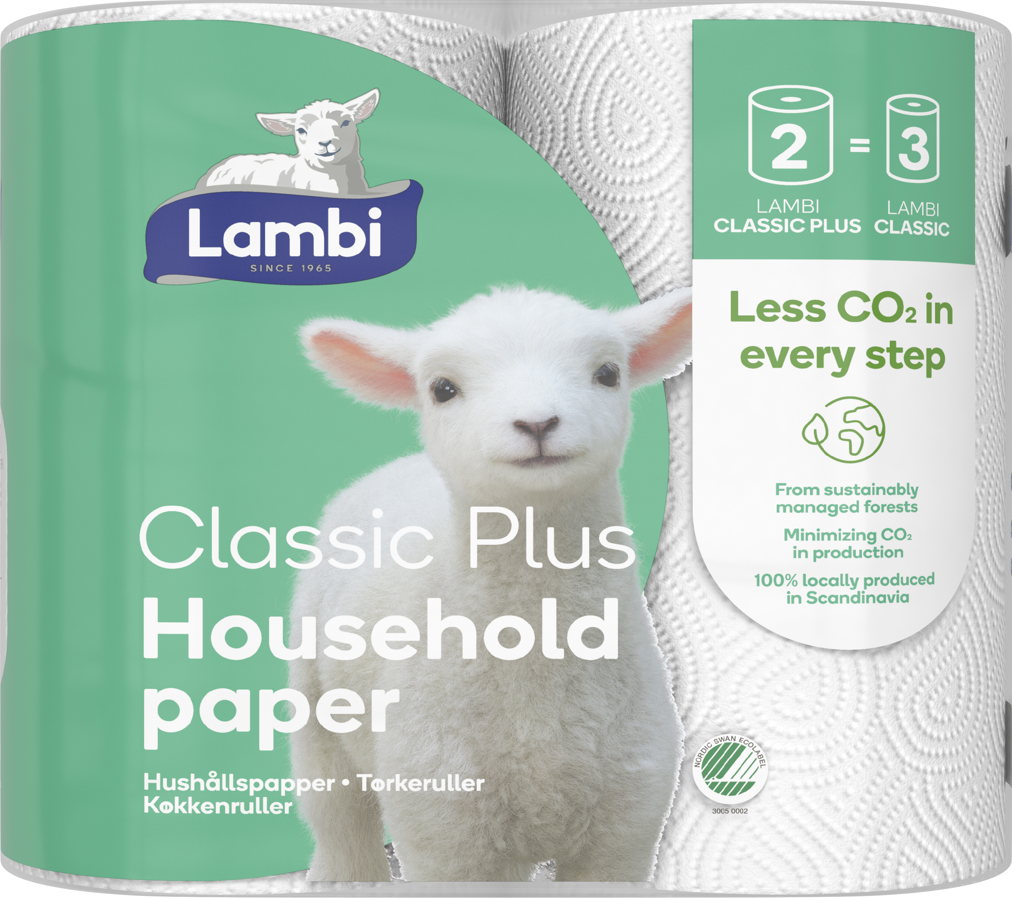 Hushållspapper Plus Extra Long 2-pack