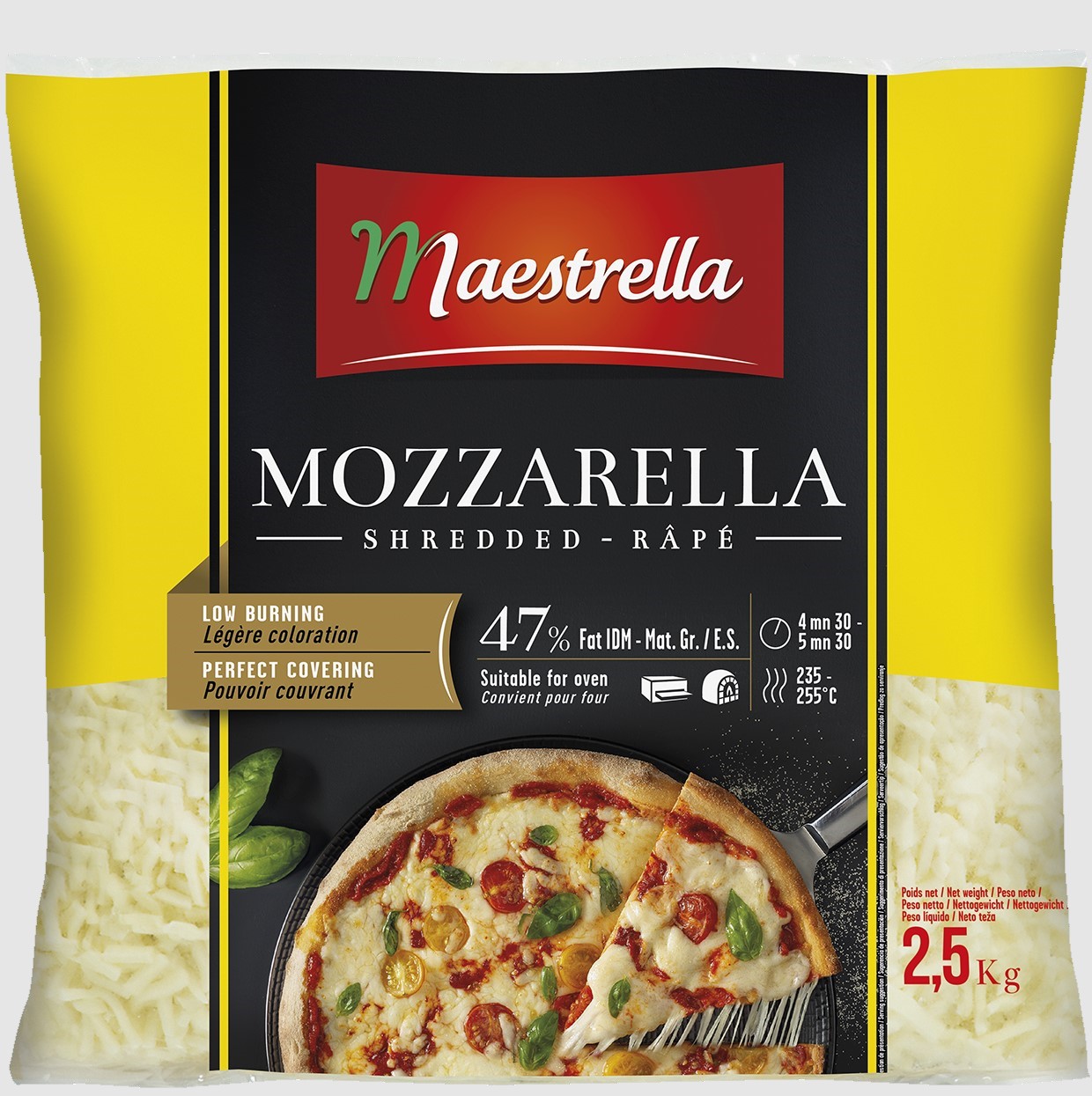 Mozzarella Riven 23% Laktosfri