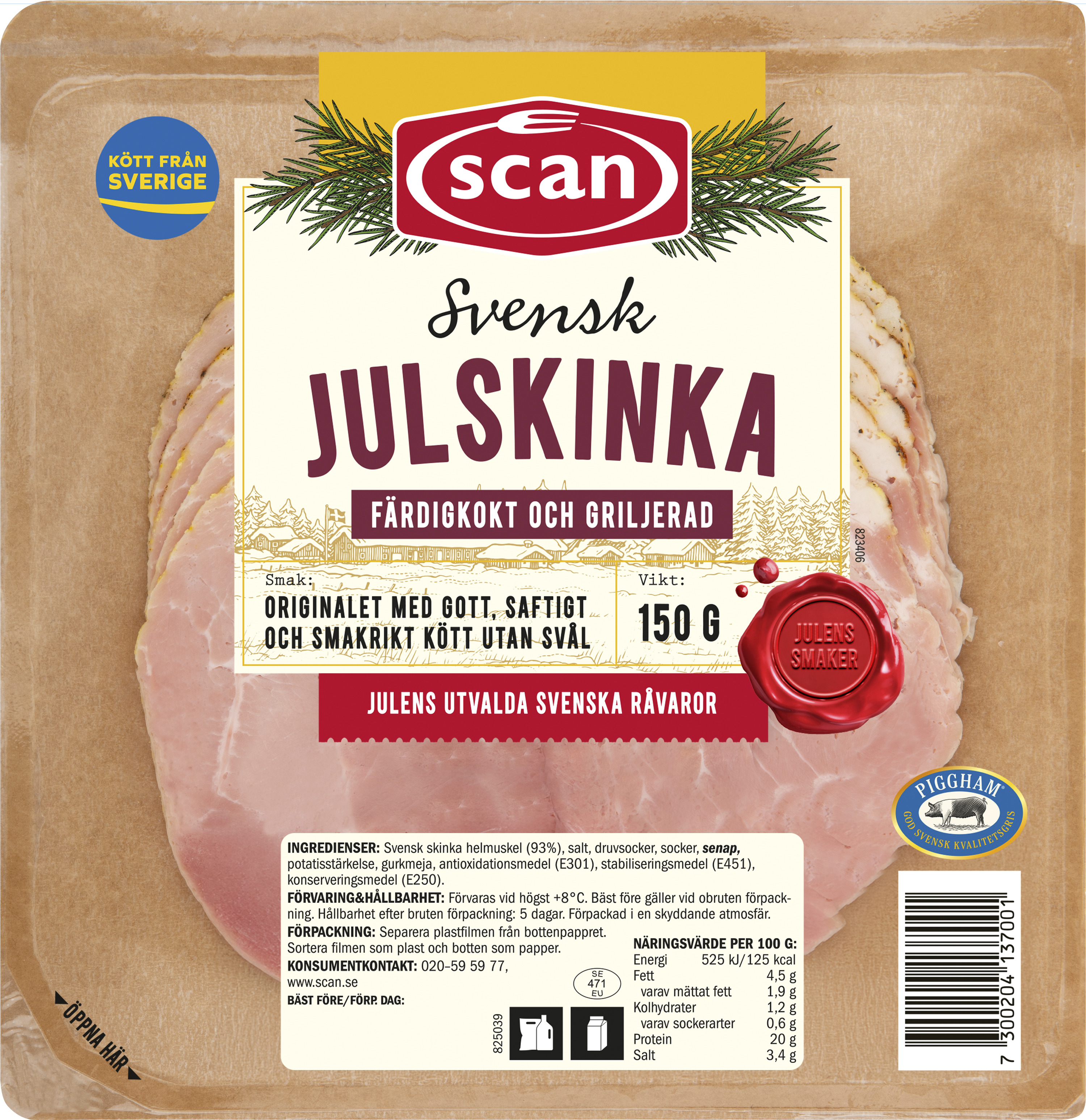Julskinka Kokt