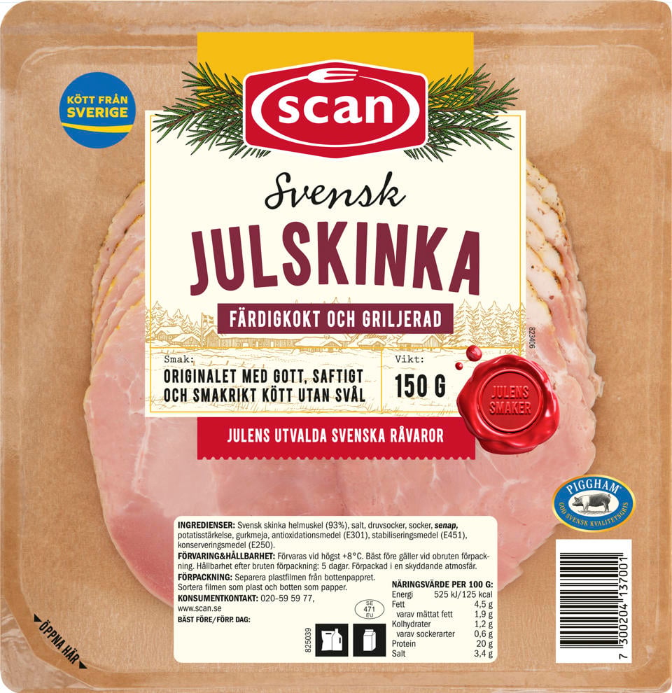 Julskinka Kokt
