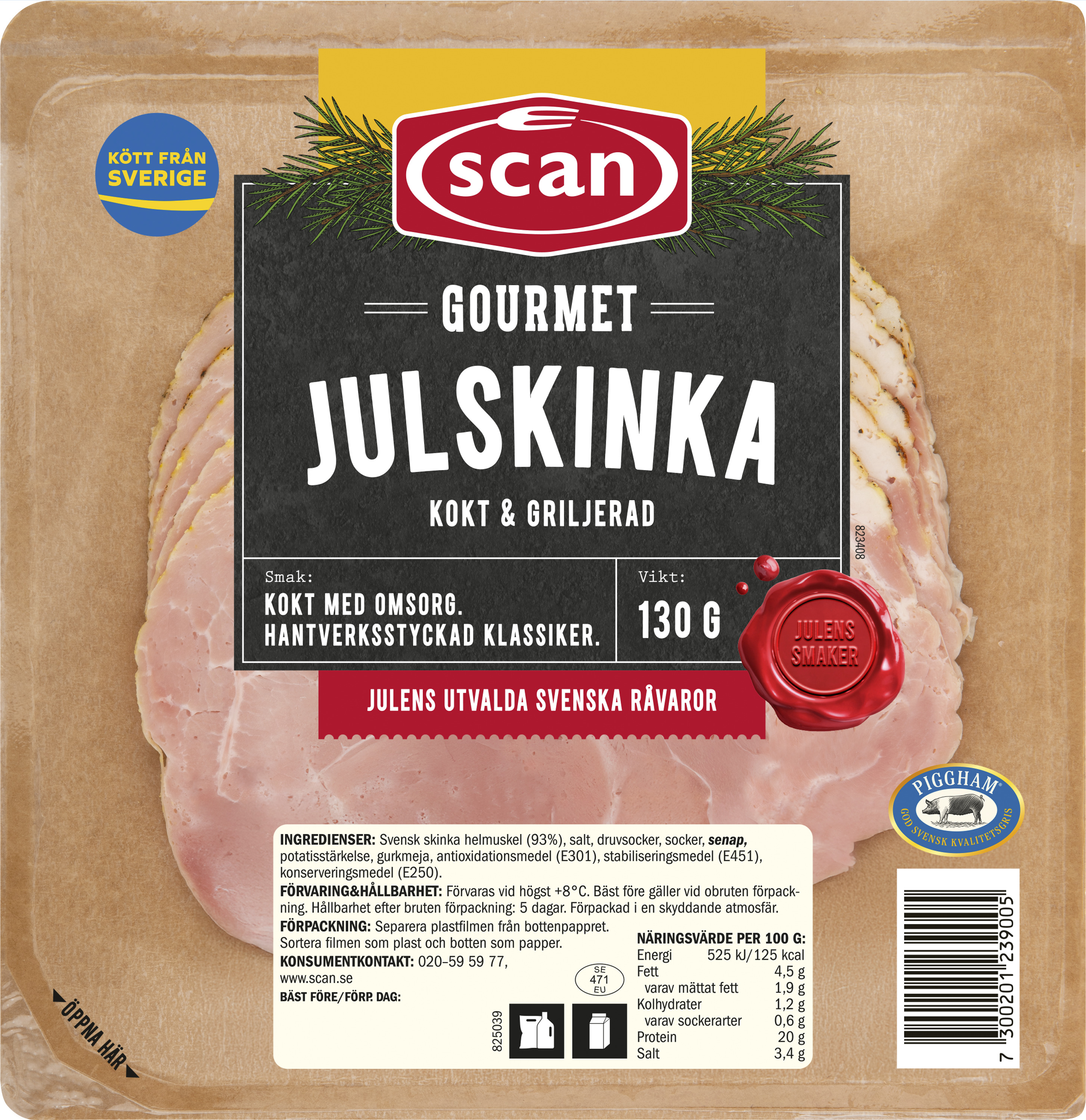 Julskinka Skivad
