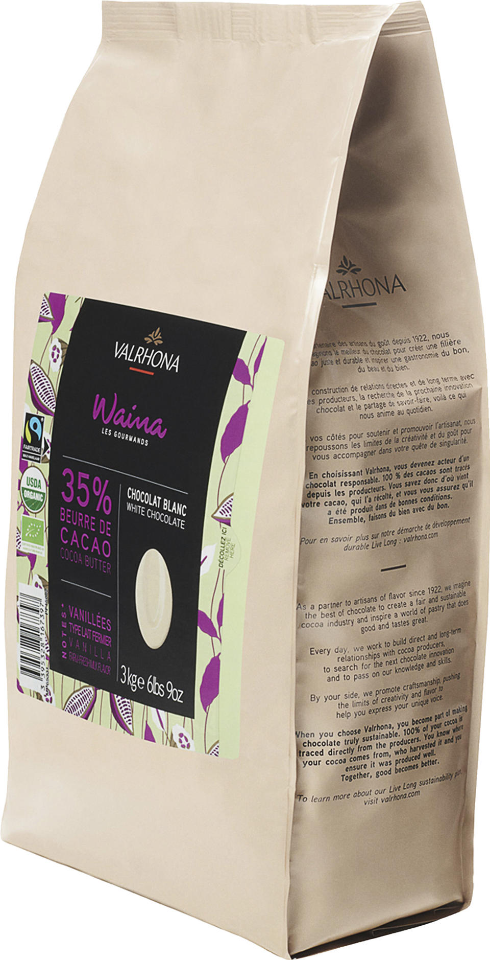 Chokladpellets Waina Vit 35%