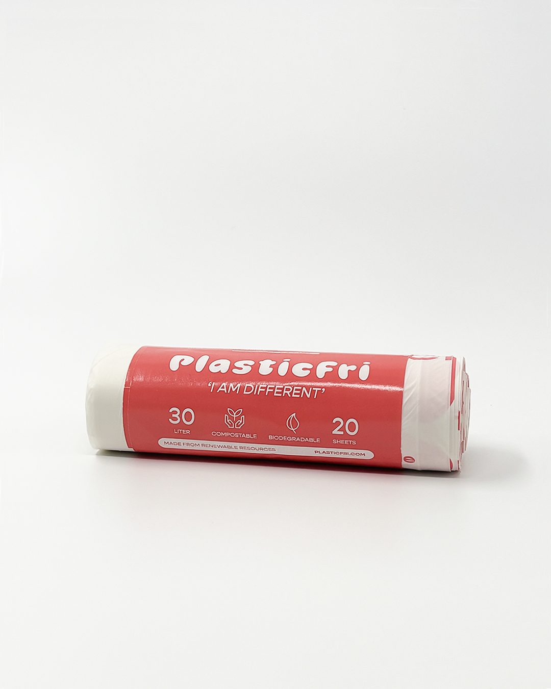 Avfallspåse Extra Stark Plastfri 30L Vit