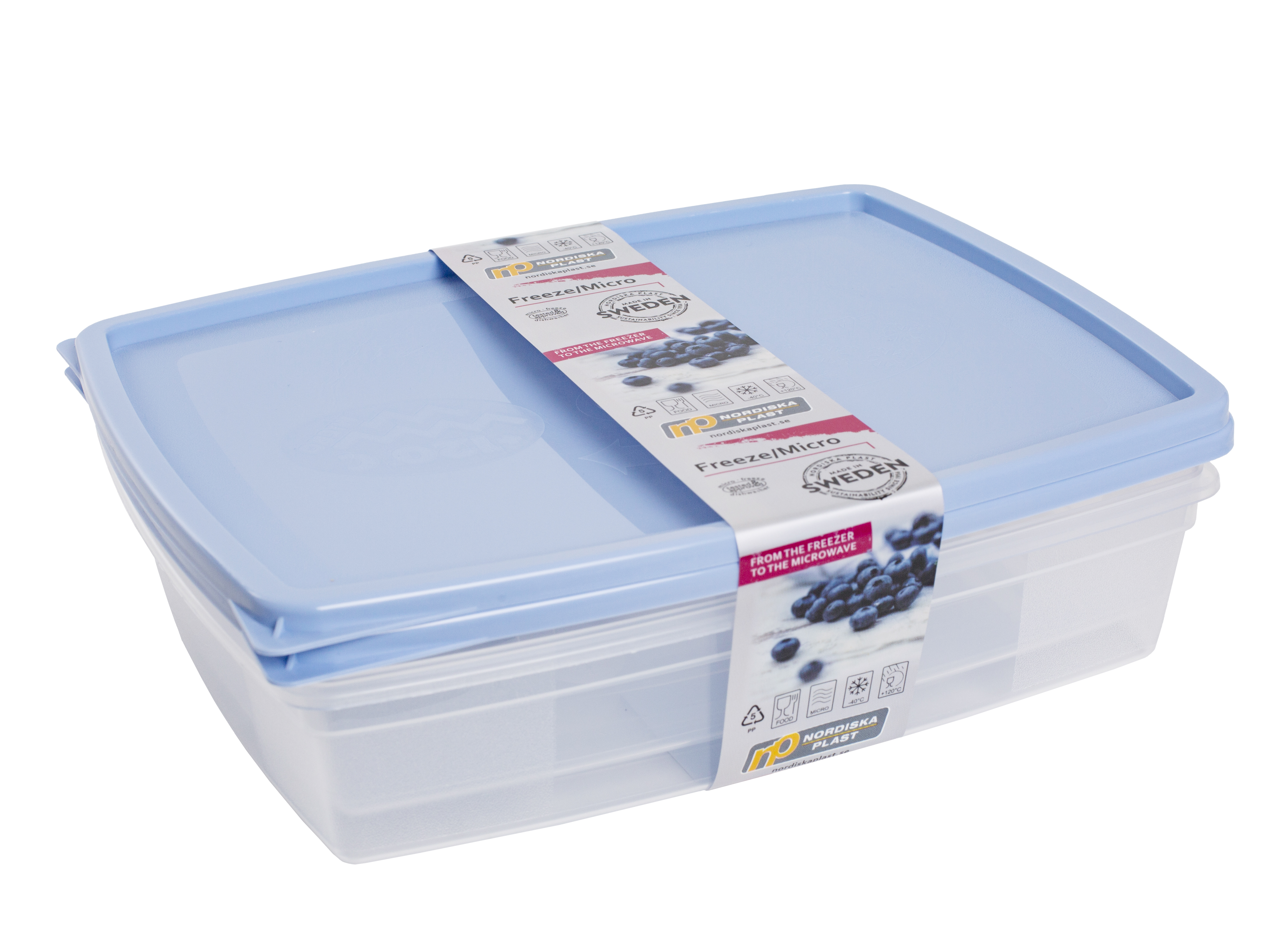 Förvaringsburk 1,5L 2-pack