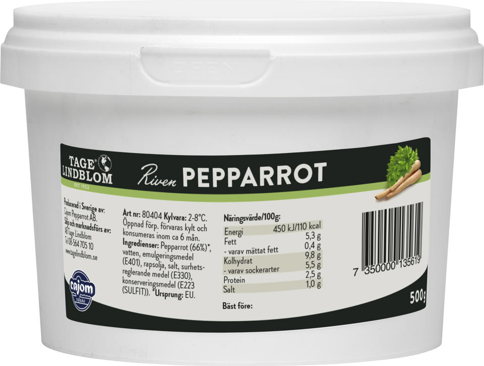 Pepparrot riven | Köp pepparrot hos Menigo.se | Menigo.se