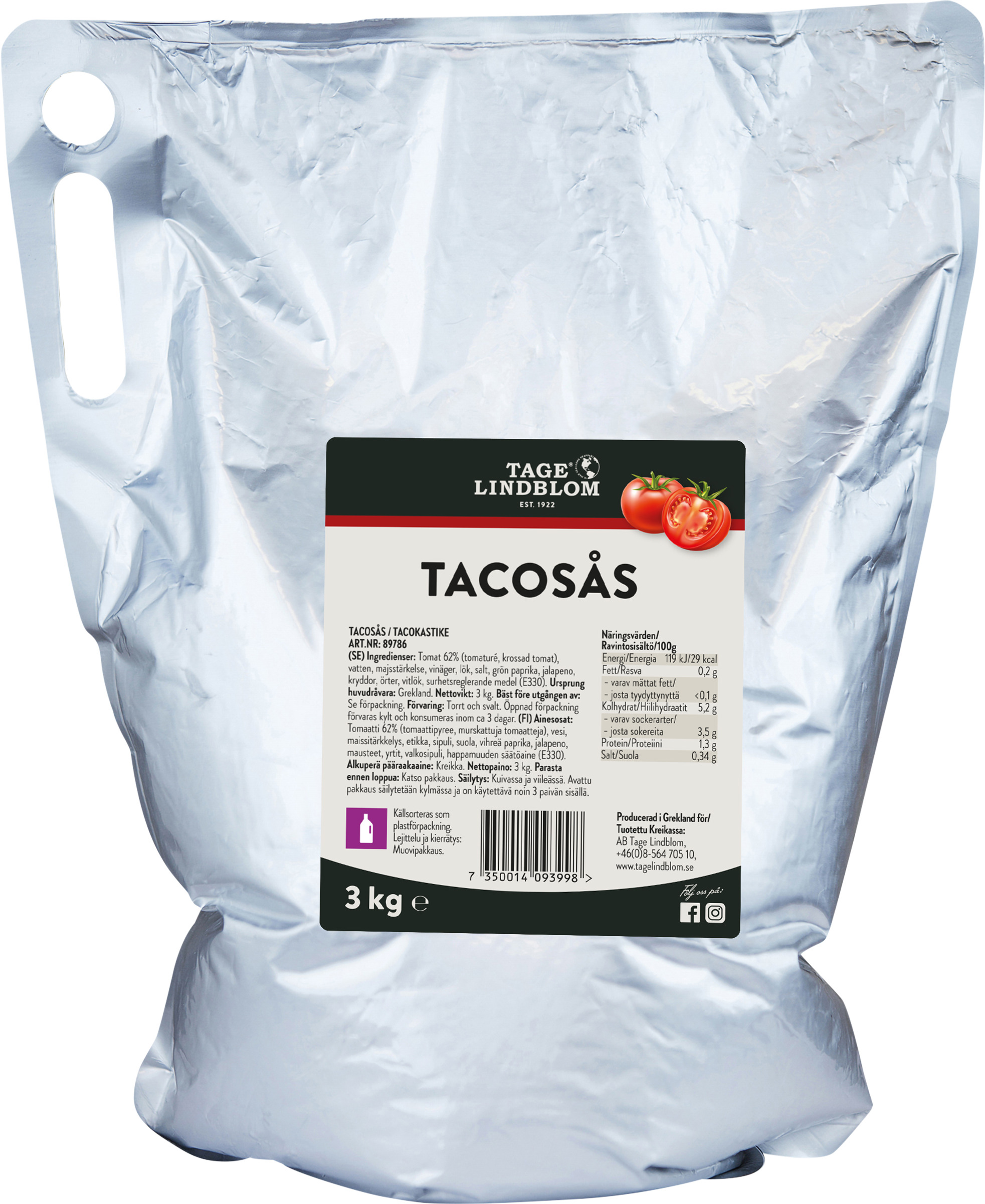 Tacosås Mild Ståpåse