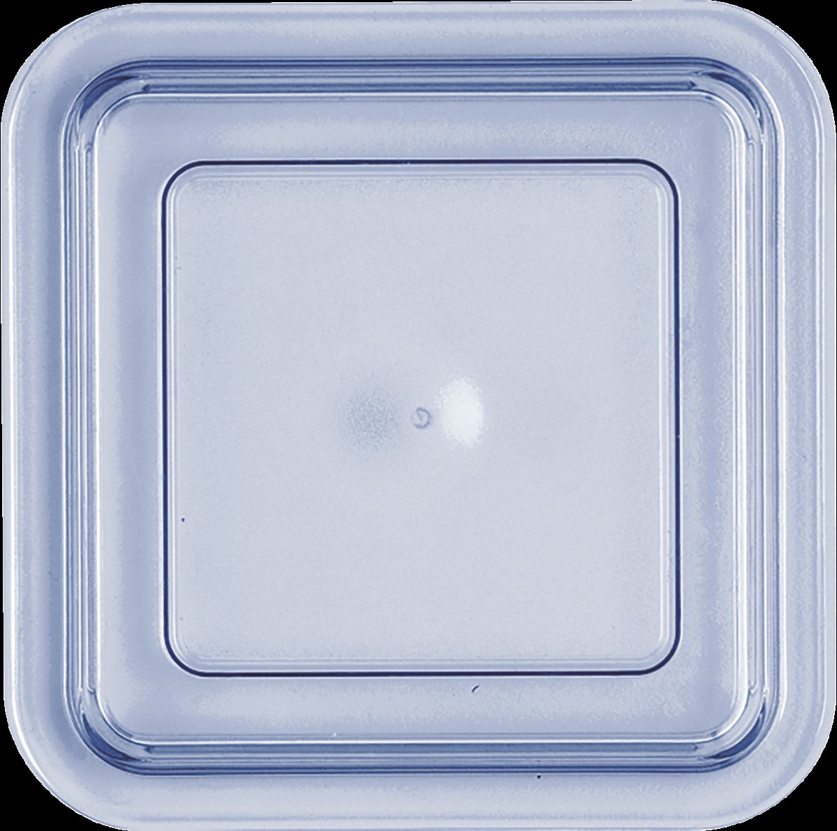 Plastlock Transparent Blå 118x118x17mm