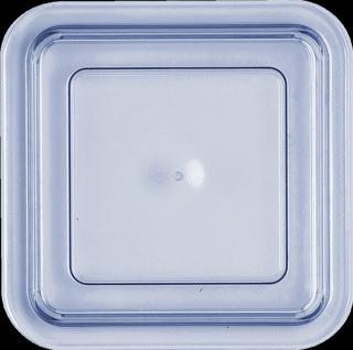 Plastlock Transparent Blå 118x118x17mm